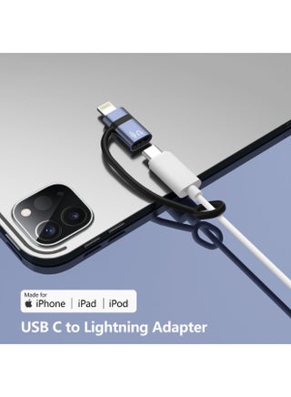 USB C to Lightning OTG Adapter Connects Phones Tablets to USB Flash Drives Mics Card Readers Versatile Accessory for Enhanced Device Functionality - view 4