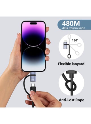 USB C to Lightning OTG Adapter Connects Phones Tablets to USB Flash Drives Mics Card Readers Versatile Accessory for Enhanced Device Functionality - view 3