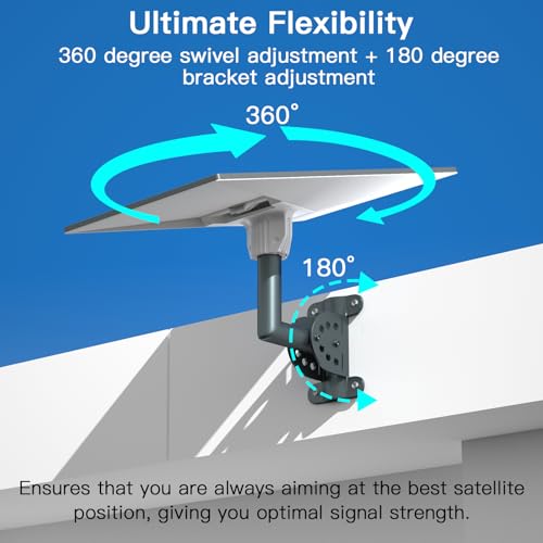 Foboull Starlink Standard Short Wall Mount Kit–Compatible with Gen3/V3 Standard Dish, Outdoor Roof Mount,Includes Starlink Adapter - Image 4
