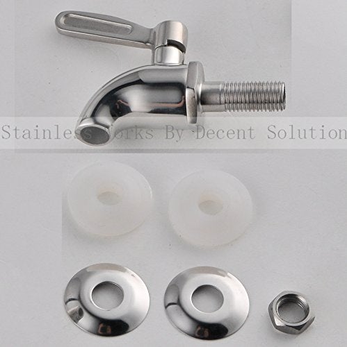 Stainless Works صنبور بديل لموزع المشروبات من ستانلس ووركس SSS012 من الفولاذ المقاوم للصدأ (تشطيب مصقول) يناسب فتحة 12 مم - Image 4