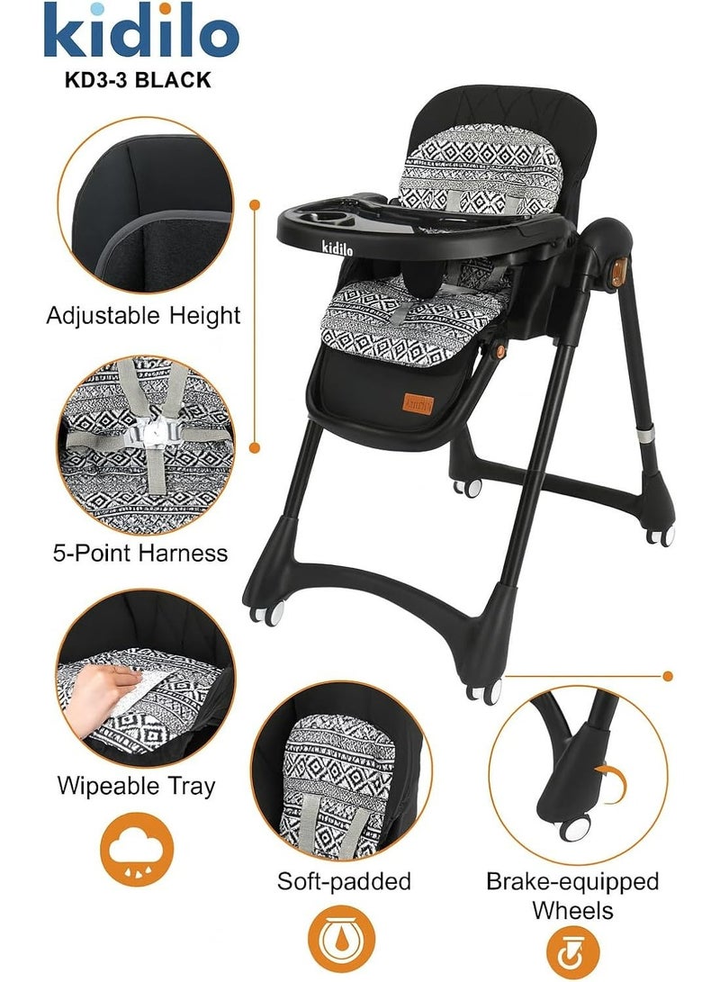 كيديليو كرسي طعام أطفال مريح وآمن متعدد الاستخدامات - Image 5
