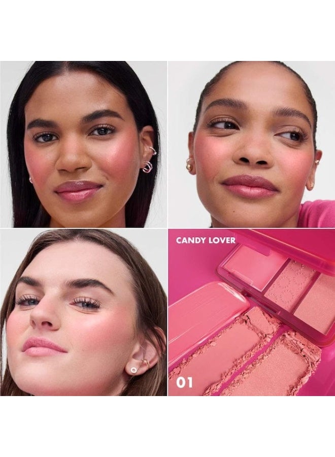 سيفورا سيڤورا بلاشر بلاشر بلاشر 01 كاندي لوفر مجموعة ثلاثية بلاشر متعددة القوام - Image 2