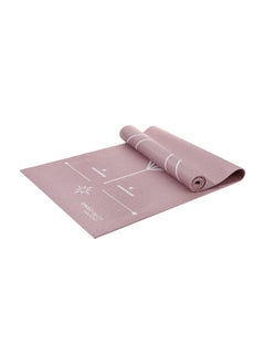 Miniso 5mm Body Line Pattern Yoga Mat(Purple) 