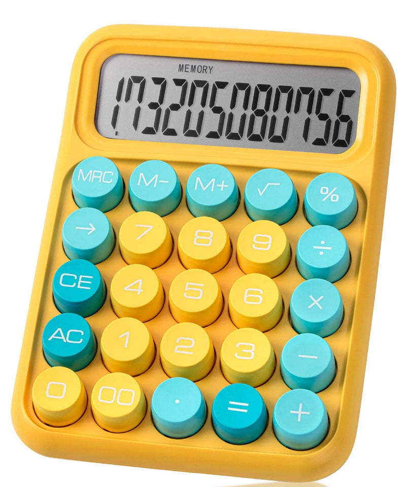 Mr. Pen- Mechanical Switch Calculator, 12 Digit Large LCD Display, Colorful with Big Buttons, Mechanical Switch Calculator for Home, School, Office - Image 1