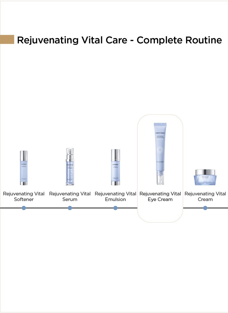 Banobagi - Rejuvenating Vital Eye Cream  Hydrating Eye Cream for Dark Circles and Puffiness  Korean Eye Cream for Wrinkles & Eye Brightening Cream for men  Eye Wrinkle Cream Skin Care 15ml - Image 1