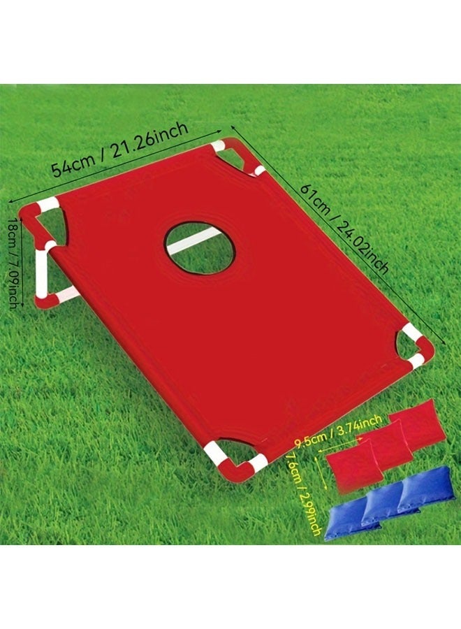 Folding Bean Bag Throwing Game Set with 6 Bags, Durable Nylon Material，Outdoor Sports Set, Outdoor Rest Games, Travel Parent-Child Interaction - Image 2