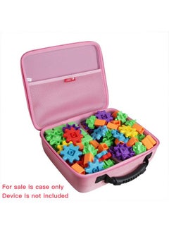 Hermitshell Travel Case For Learning Resources 100 Piece Deluxe Building Set （Pink）  - Image 3