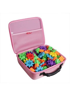 Hermitshell Travel Case For Learning Resources 100 Piece Deluxe Building Set （Pink）  - Image 2