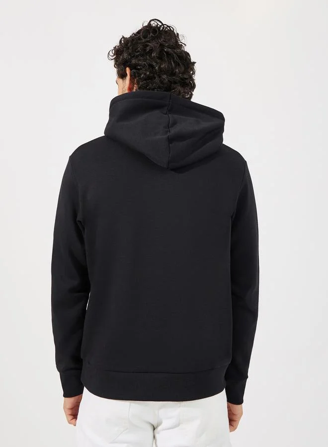 JACK & JONES Logo Print Regular Fit Hoodie