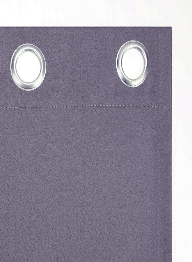 Sun Zero Barrow 2-Pack Solid Total Blackout Grommet Curtain Panel Pair, 54" x 84", Lavender - Image 5