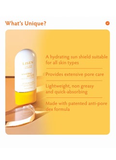 Lisen LISÉN Korean Sunscreen With SPF 50+ PA+++ & CICA, Sweat Proof, Non-Greasy & No White Cast For All Skin Type  - Image 4