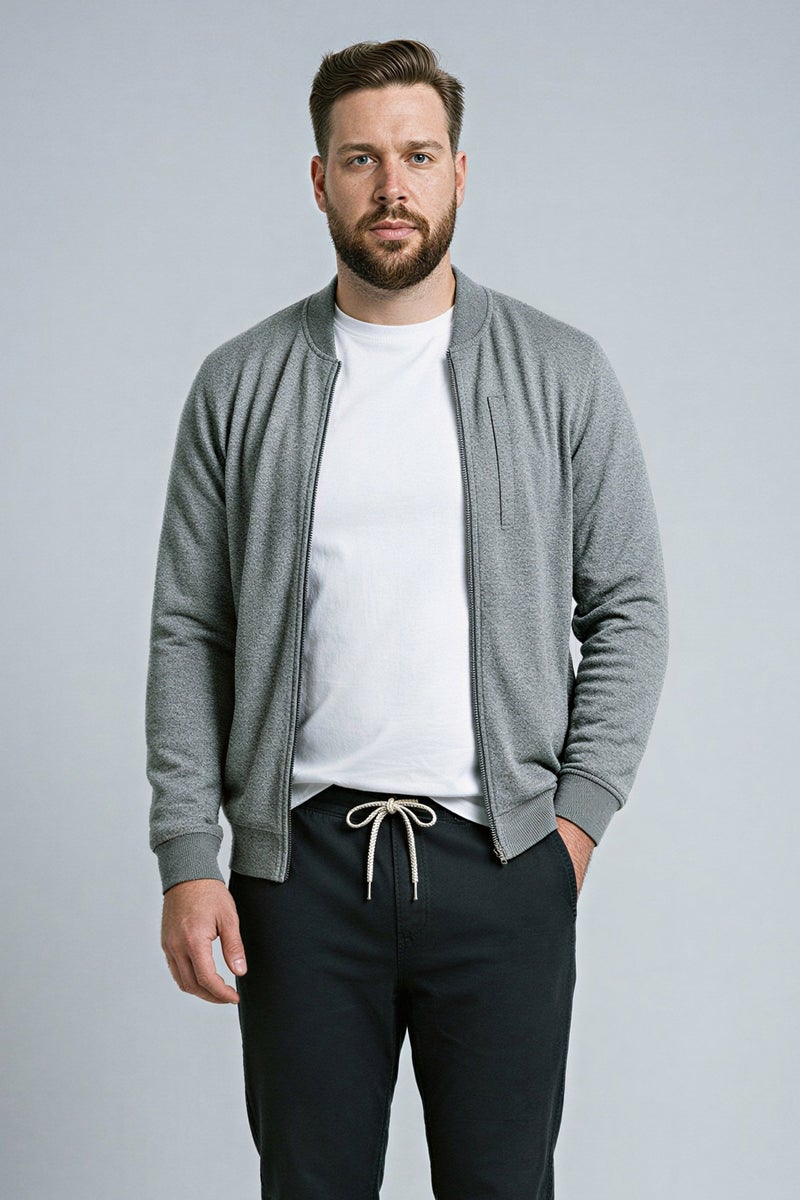 DeFacto Grey Man Regular Fit Cardigan Casual - Image 1
