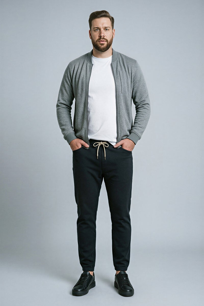 DeFacto Grey Man Regular Fit Cardigan Casual - Image 2