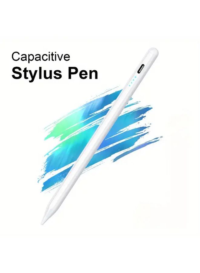قلم ذكي سعوي أبيض (قطعة واحدة) ذو شحن سريع ودقة عالية وكتابة سلسة لأجهزة iPad والأجهزة اللوحية والهواتف - Image 5