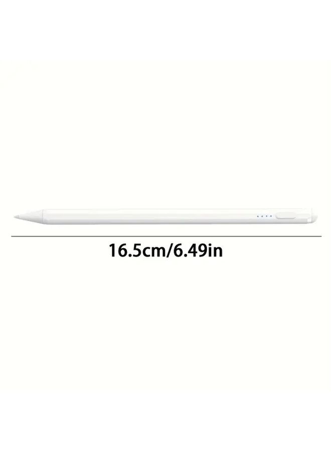 قلم ذكي سعوي أبيض (قطعة واحدة) ذو شحن سريع ودقة عالية وكتابة سلسة لأجهزة iPad والأجهزة اللوحية والهواتف - Image 3