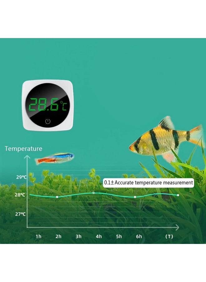 VAYINATO VAYINATO® One Touch LCD Digital Display with Large Clearly Screen Aquarium Thermometer | No Wire, Accurate Stick-on Fish Tank Temperature Sensor by Petzlifeworld  - Image 4