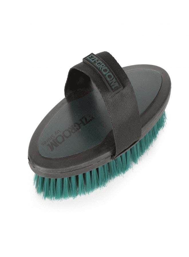 Shires Equestrian Ezi-Groom Grip Body Brush (Lime) - Image 3