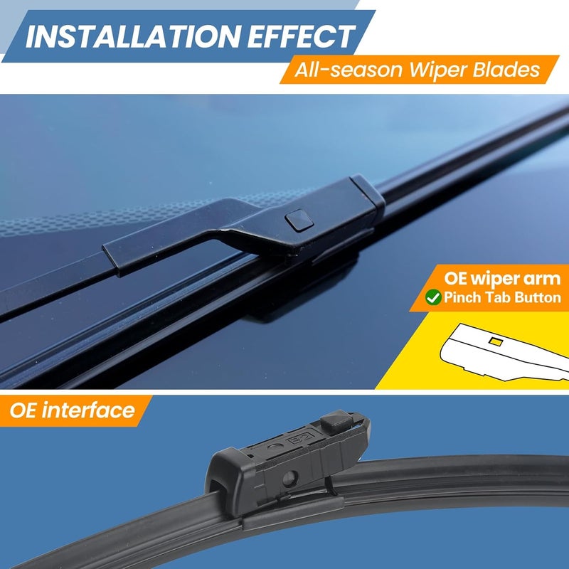GSPSCN Windshield Wiper Blades for BMW and Volvo - Image 2