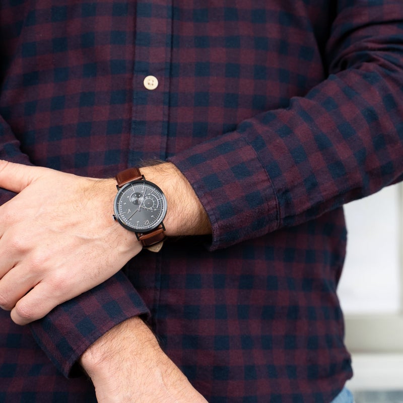 PIERRE CARDIN CBN.3024 CLASSIC ELEGANCE - LUXURY MEN'S WATCH WITH BROWN LEATHER BAND - Image 5