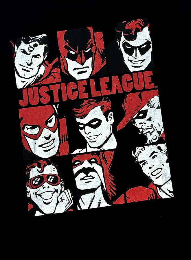 Take Two Men Black Justice League Graphic T-Shirt - Image 3