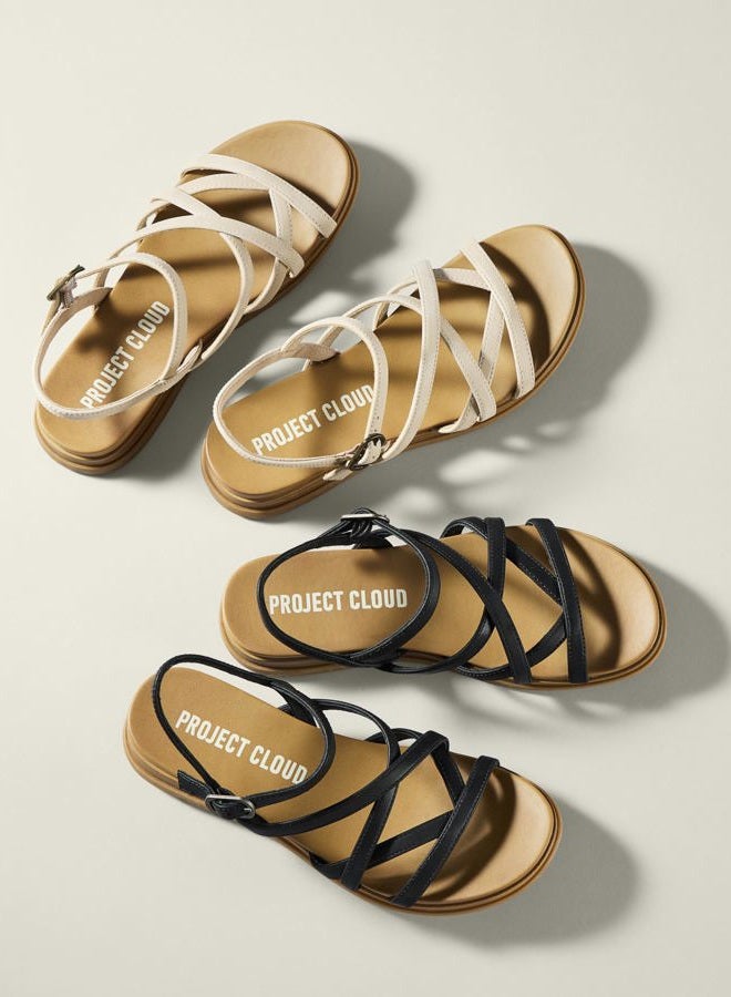 Project Cloud Wedge Sandals Women Footwear - Comfortable Soft & Plush Insole Boho Strappy Womens Sandals 2026 with Lightweight and Non-Slip Durable Oustole (NICE), Whiskey, 6.5 - Image 5