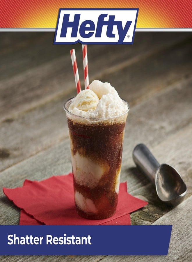 هيفتي أكواب بلاستيكية شفافة كبيرة الحجم من هيفتي بارتي بيرفكت، مثالية للحفلات الكبيرة والتنظيف السهل، قابلة لإعادة التدوير، سعة 18 أونصة، 28 كوبًا - Image 4