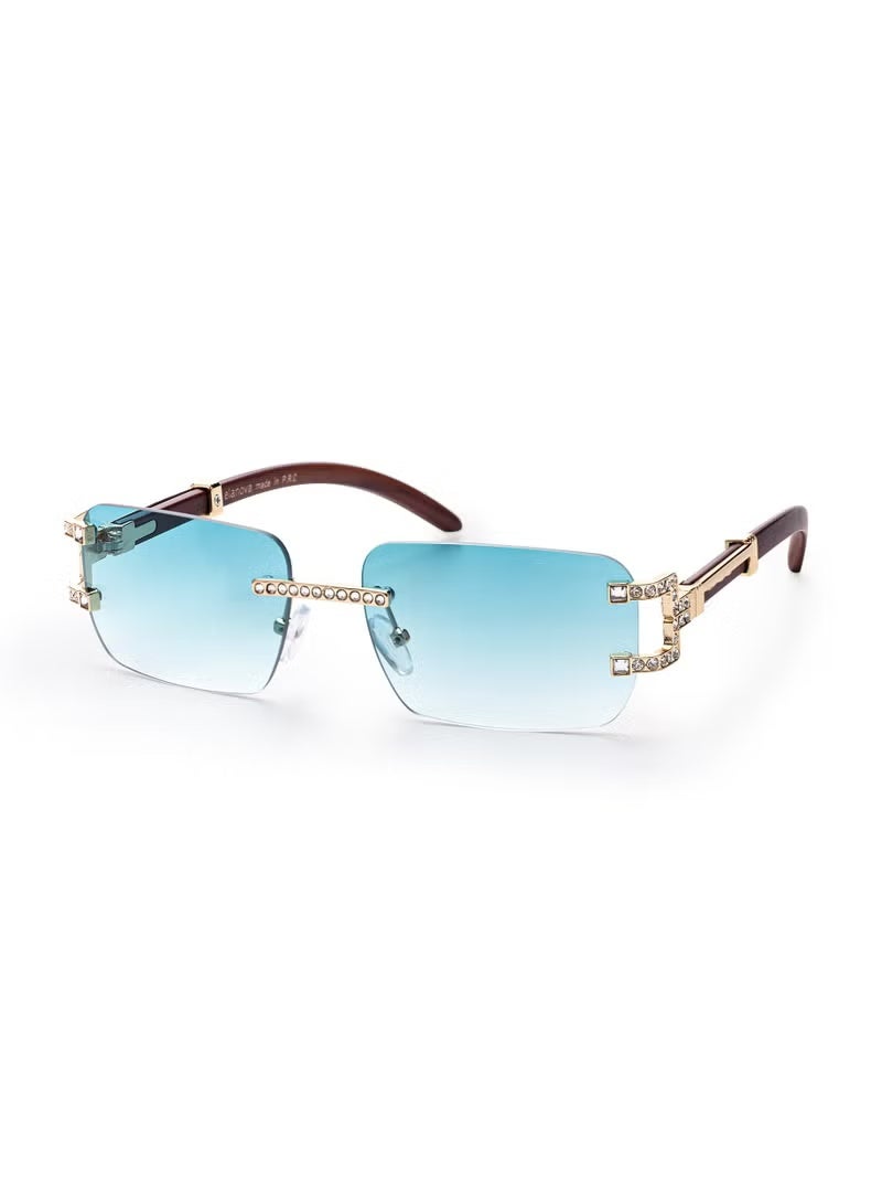 Elanova Frameless blue light blocking glasses suitable for men and women for reading, protecting against UV rays, preventing eye strain, and for computer, TV, and gaming use - Image 1