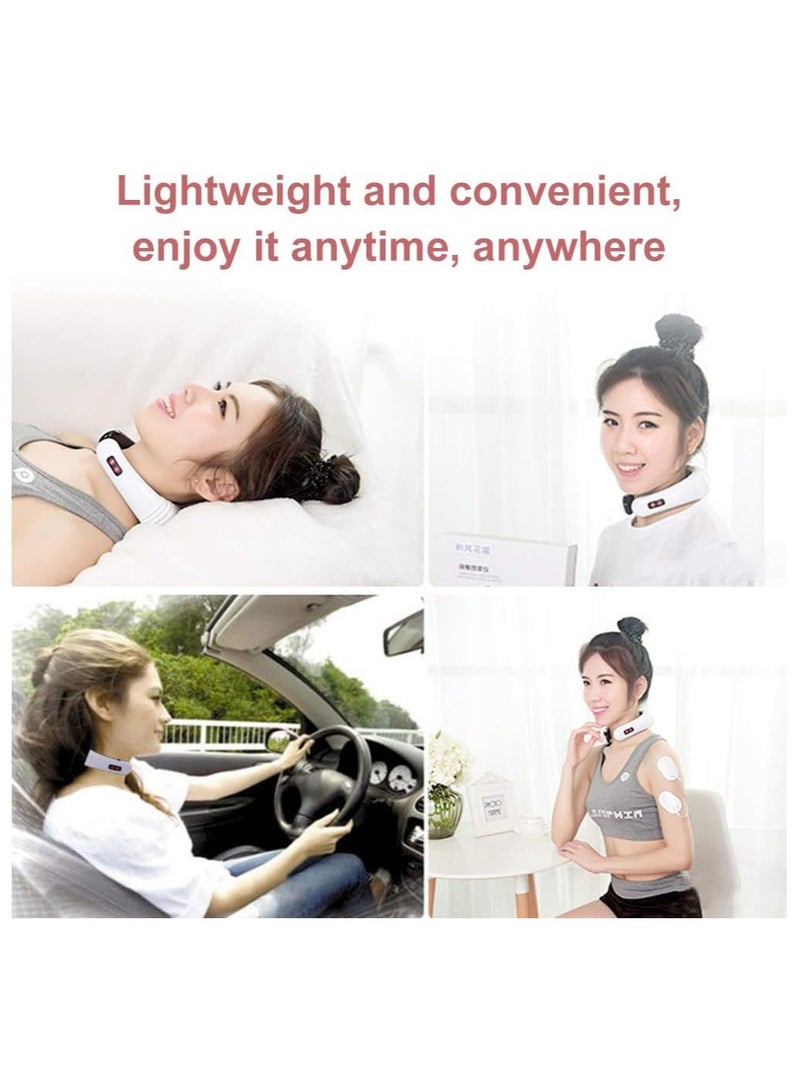 Smart Neck Massager, Magnetic and Electric Pulse Neck and Shoulder Massager with 2 Electric Pads, HX-5880 - Image 5