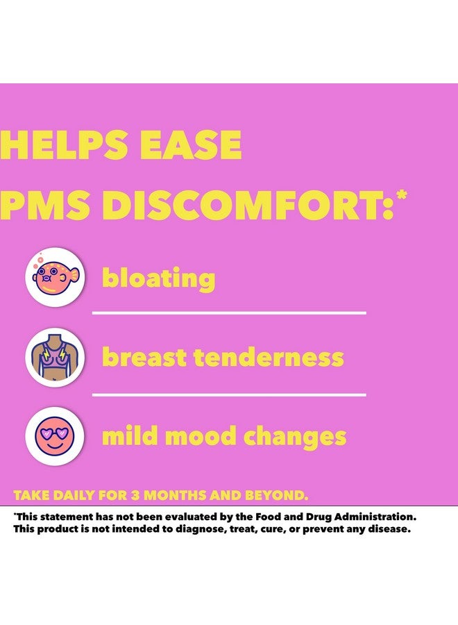 MIDOL Supplements Peace Out PMS, PMS Support Supplement, Formulated with Chasteberry to Help Ease Breast Tenderness & Mild Mood Changes, Also with Ginger Powder & Valerian Extract, 30 Count - Image 5