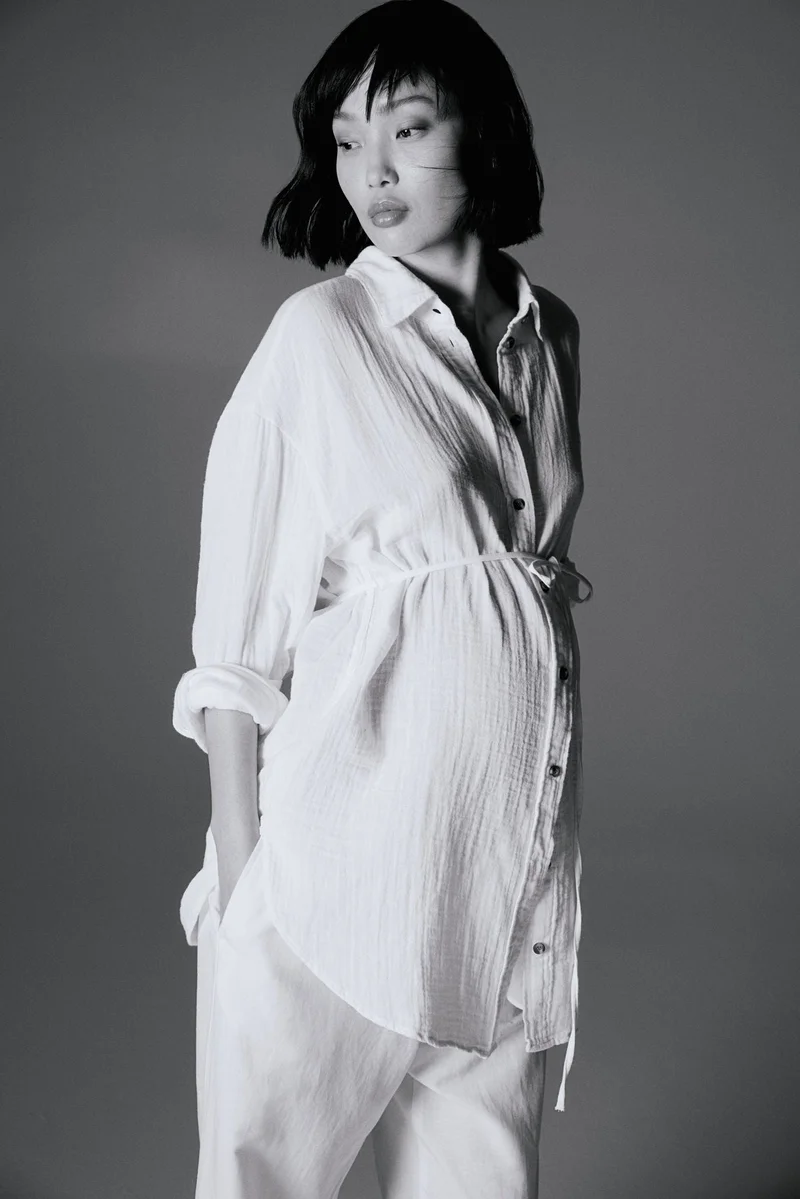 H&M MAMA Before &amp; After Muslin shirt