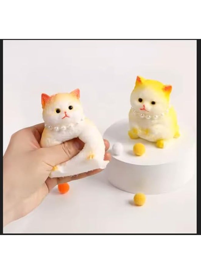 ادخل عالمًا من الهدوء والبهجة مع مجموعتنا الساحرة من ألعاب القطط المضادة للتوتر! هذه القطط الفارسية الرقيقة، المزينة بقلادات لؤلؤ أنيقة، ليست مجرد زينة لطيفة؛ بل هي رفيقك المثالي لتخفيف التوتر والقلق. صُممت بحجم مثالي يناسب راحة يدك، وتوفر تجربة ضغط ممتعة ومريحة تساعد على تهدئة الأعصاب وإعادة التركيز. - Image 2