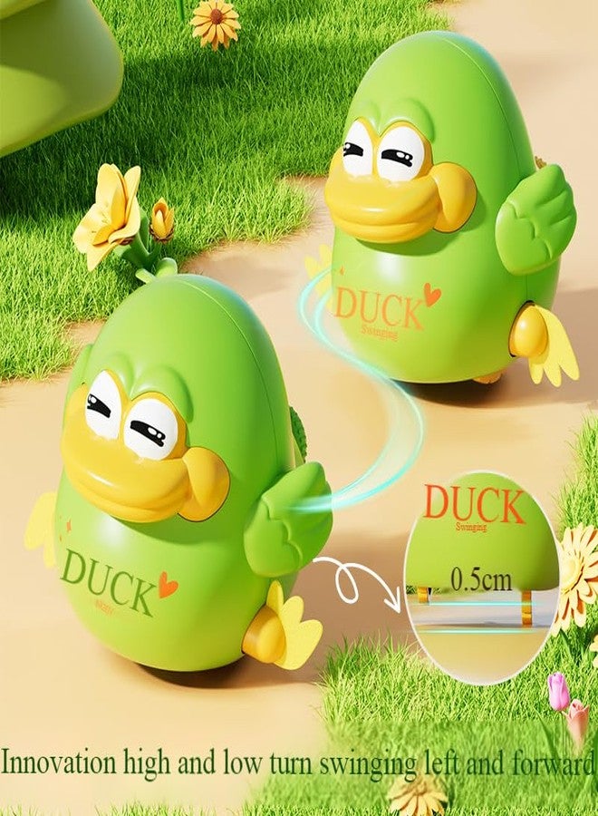 ACROWN Cute Animal Toys for Kids Sensory Worm Animal Wind up Colorful Toy Insect Figurines for Boys and Girls Multicolor Animals Toys Pack of 1 (Swing Duck) - Image 3