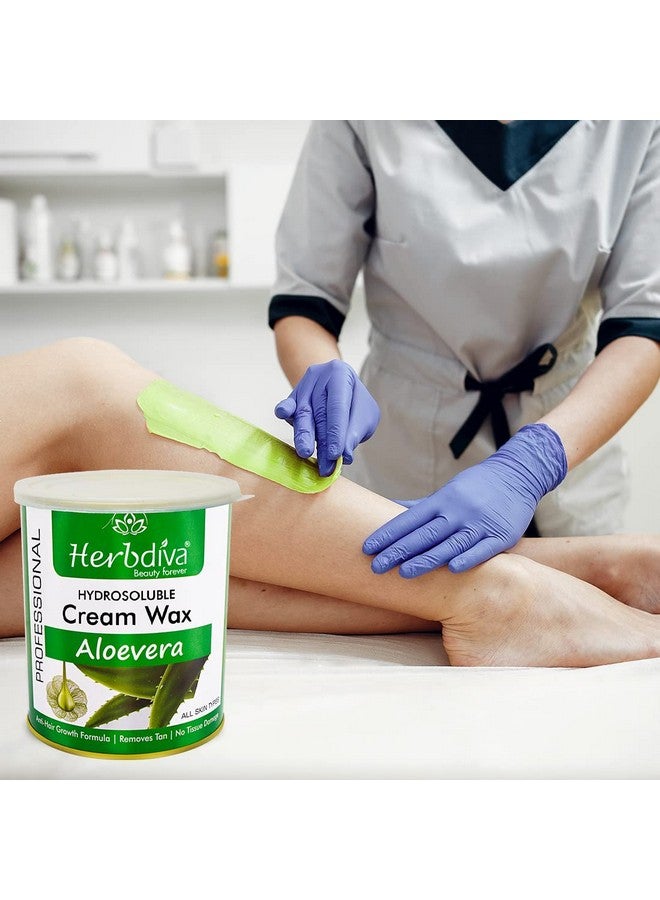 Herbdiva Aloe Vera Hydrosoluble Cream Wax 800g | Professional Care & Pure Way To Silky Smooth Skin| Made In India, Suitable For All Types Of Skins | Natural Ingredients - Image 4