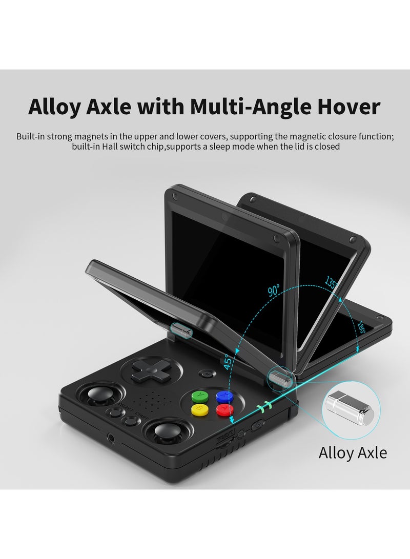 ANBERNIC  RG34XXSP Flip Handheld Gaming Console, 3.4-Inch IPS screen, Linux64-bit Single Player Gaming Console, 64G TF Dual Slot, 3300mAH Battery, WIFI Bluetooth, Portable Handheld Style Foldable Retro Video game player - Image 5