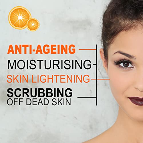 Astaberry Vitamin C Face Wash Scrub for Glowing Skin- With Vitamin C | Neem & Orange Peel Extract | Skin Illumination & Exfoliating - (Pack of 2 (100ml X 2)) - Image 3