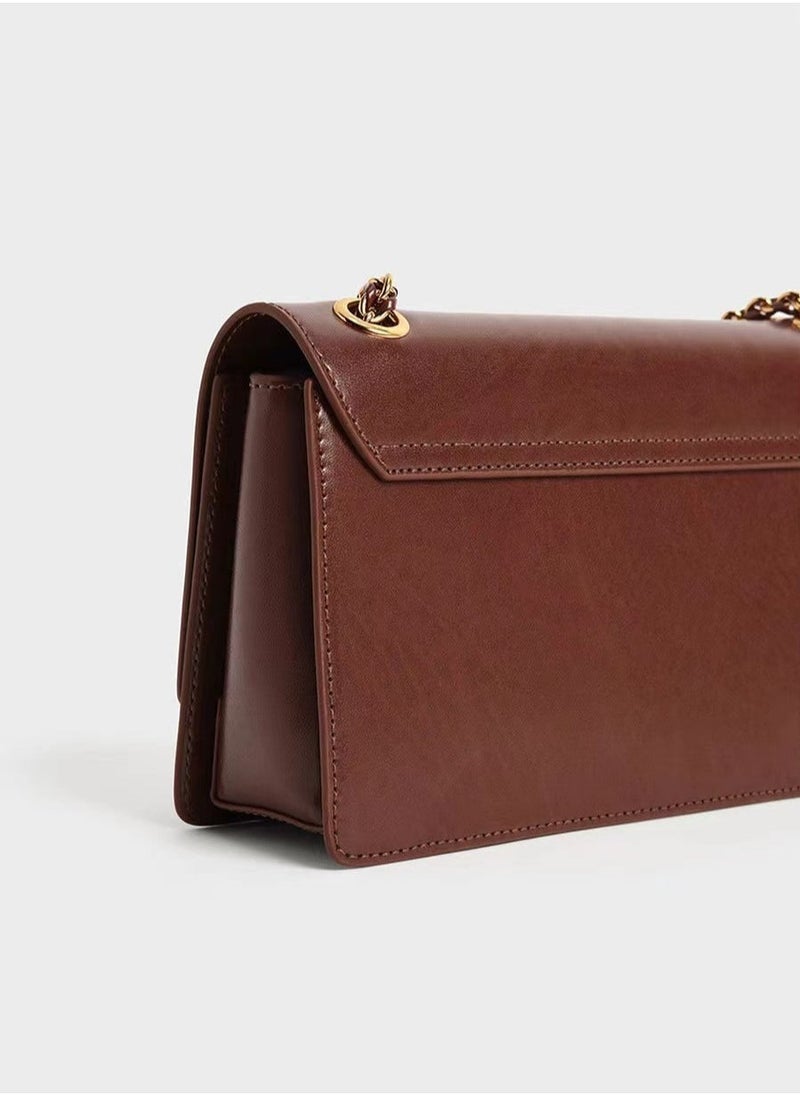 Charles & Keith Charles & Keith Chain Small Square Bag Shoulder Bag Crossbody Bag  - Image 2