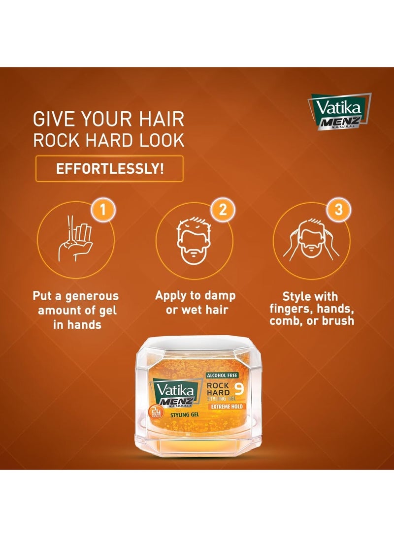VATIKA Vatika Rock Hard Hair Gel Max Hold 250 ml - Image 4