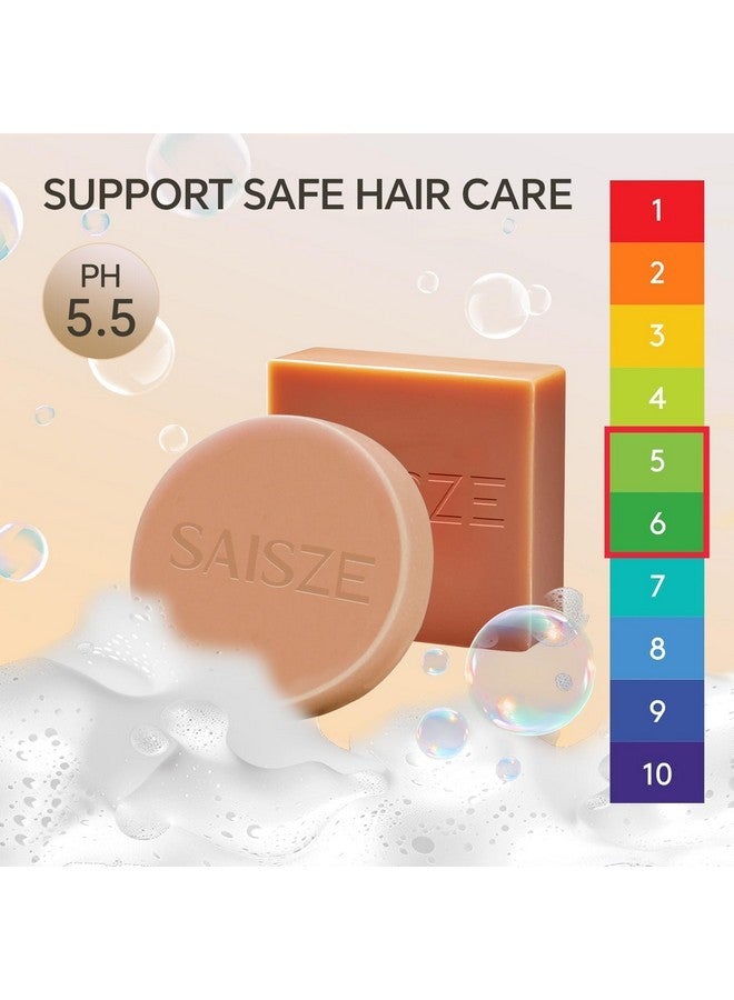 SAISZE Rice Water Shampoo Bar and Conditioner Set for Hair Soft and Strengthening, 2 Bars - Image 5