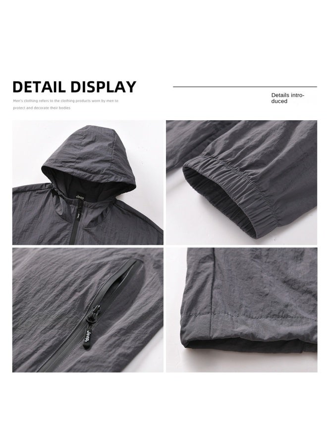 Jeep Upf50+ Boys' Cooling Sun Protection Jacket Summer Lightweight Versatile Comfortable Breathable Ice Silk Skin Suit - Image 4
