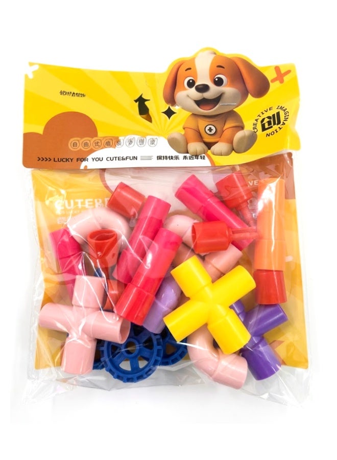 Crazy Boss Kids Educational Toy Combo Set | Puzzle Blocks, Building Blocks & Magic Cube | Learning Toys Bundle for Children - Image 4
