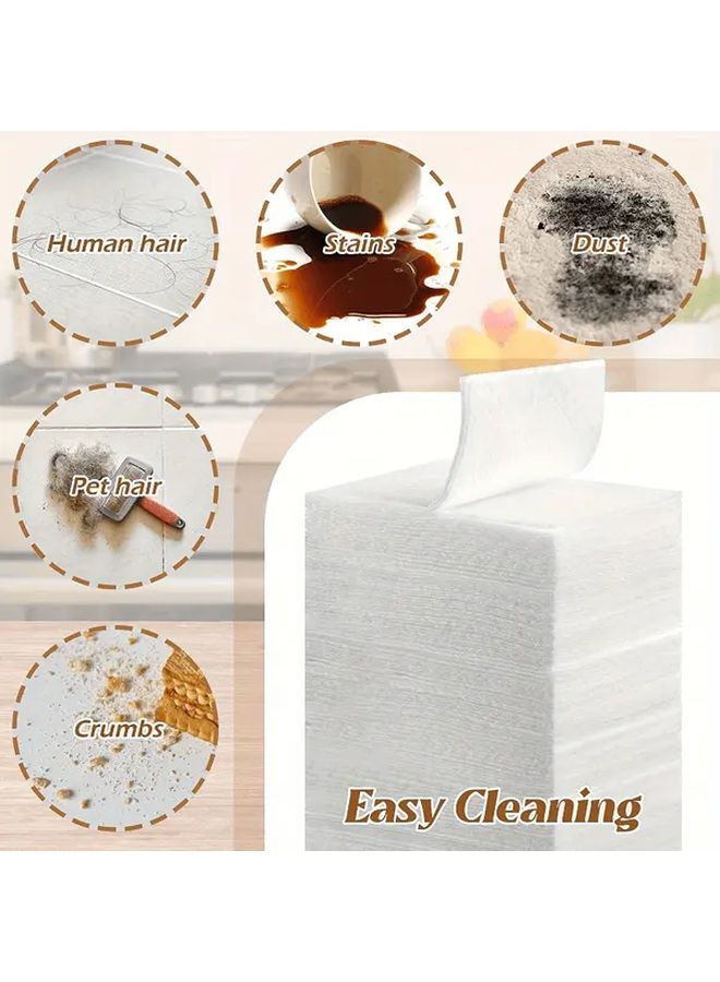 100pcs Dry Sweeping Cloths Disposable Electrostatic Mop Refills Floor Duster Pads - Image 3