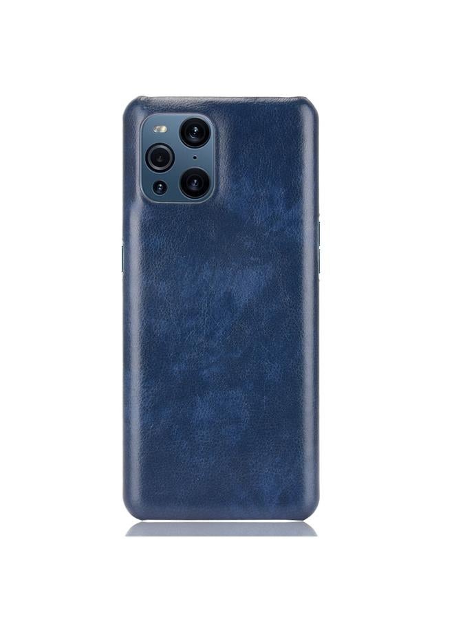اس-توب جراب لهاتف OPPO Find X3 / X3 Pro مقاوم للصدمات مصنوع من مادة الليتشي PC + PU - Image 2