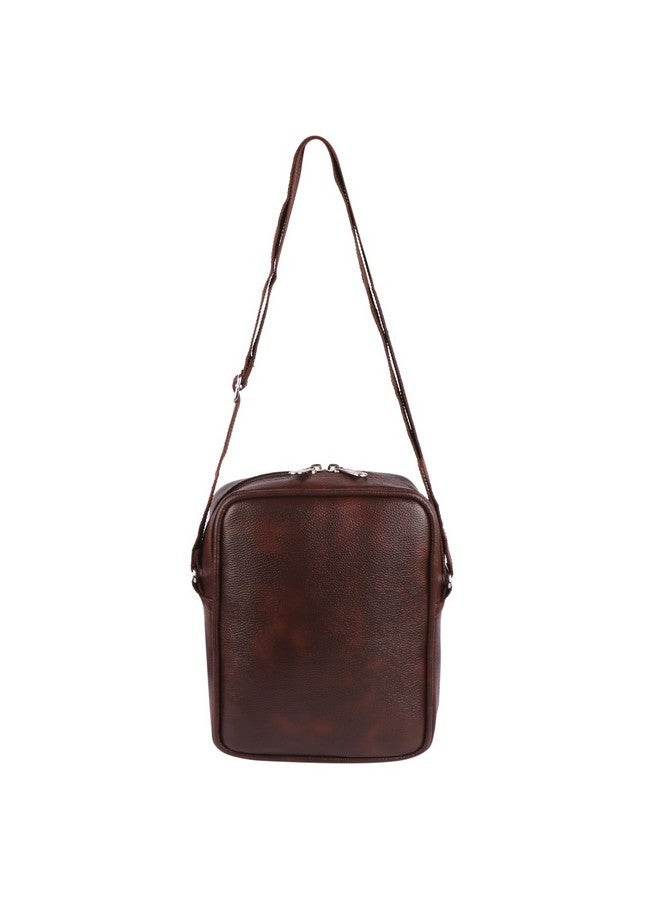 Keviv Leather Mini Sling Bag for Men | Crossbody Bag | Travel Bag | Utility Bag (23cm x 18cm x 8cm) SB01 - Image 4