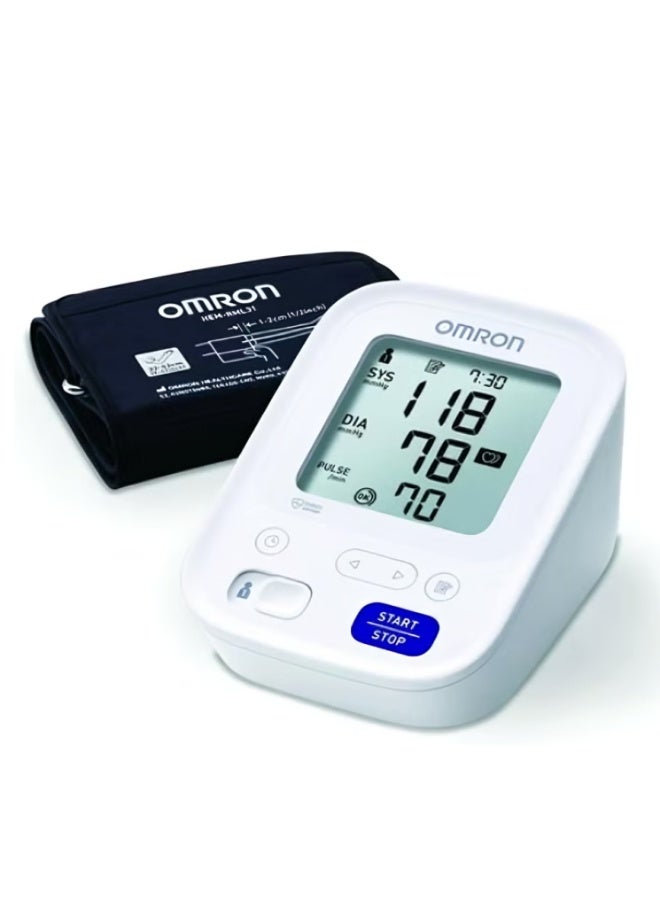 Omron M3 Automatic Blood Pressure Monitor - HEM-7154-E - White