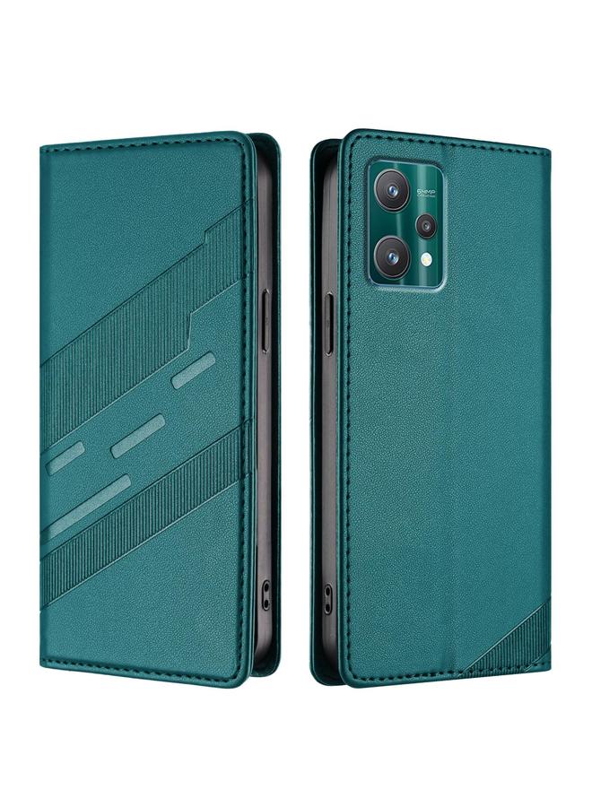 S-TOP Case For Realme 9 Pro Embossed Multi-functional Wallet Retro Leather Phone Case - Image 2