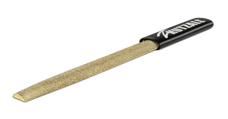 Kutzall Original 8" Half-Round Hand Rasp - Fine, for Woodworking & Shaping, W/Ergonomic Soft Grip Handle, Abrasive Tungsten Carbide Coating - 13" (330.2mm) Overall Length - HR8170 - Image 1