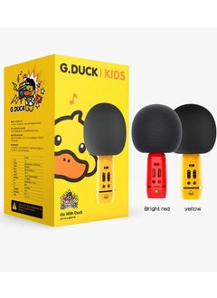 G.DUCK Karaoke Microphone With Bluetooth Speaker Cute Rubber Duck Image For Kids Singing  - Image 1