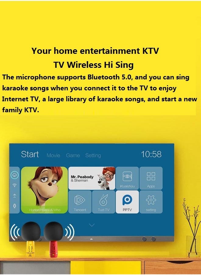 G.DUCK - Karaoke Microphone With Bluetooth Speaker Cute Rubber Duck Image For Kids Singing - Image 1