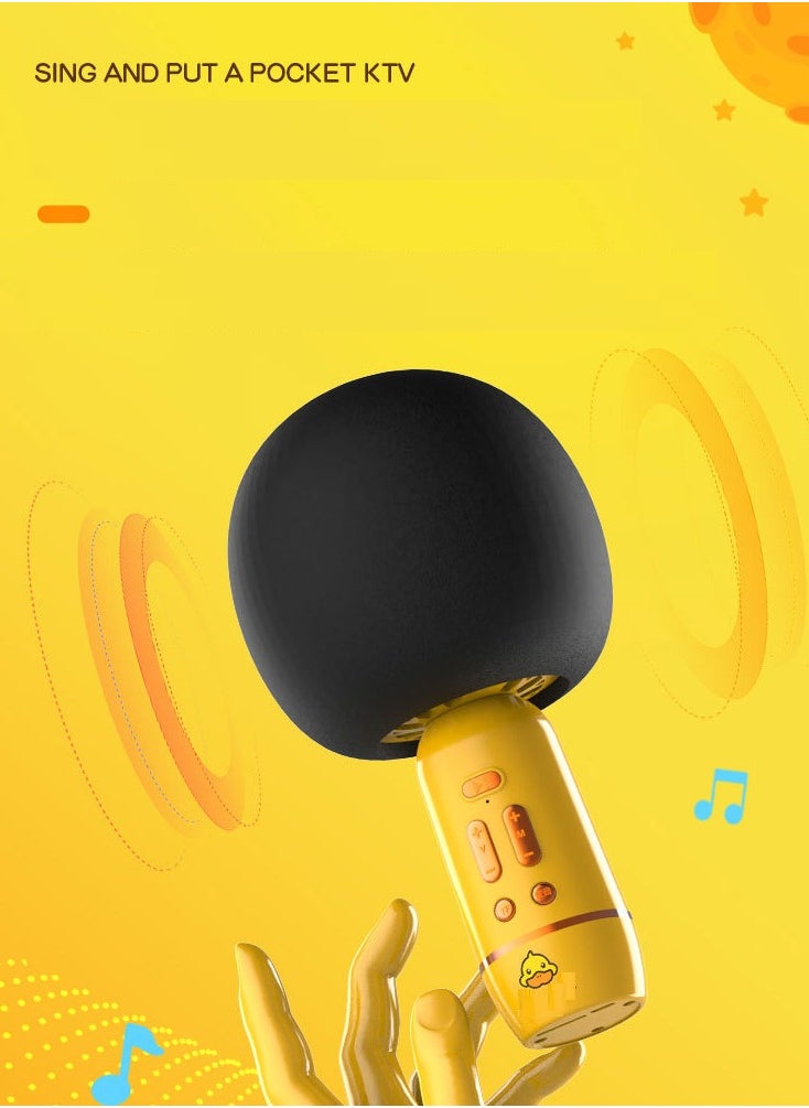 G.DUCK - Karaoke Microphone With Bluetooth Speaker Cute Rubber Duck Image For Kids Singing - Image 1