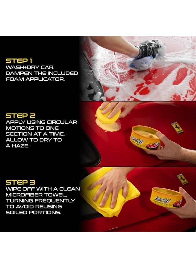 Formula 1 Carnauba Bike/Car Wax Polish 8 OZ (230 gm) For All Bike Car Exterior, Enhancing Surface Appearance, Removing Minor Scratches And Haze - Image 3